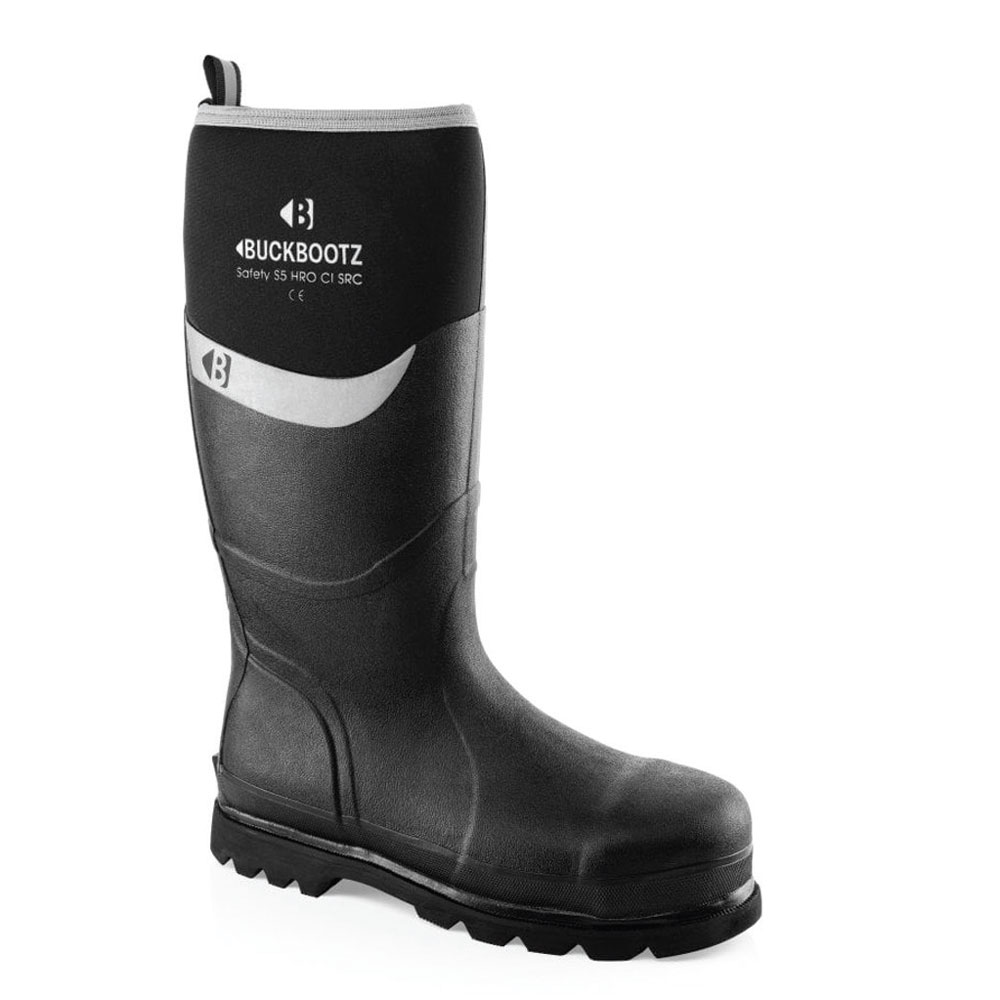 Buckbootz BBZ6000 S5 Wellington Boot - Black - 05