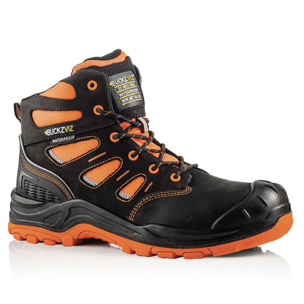 Buckler Buckz Viz BVIZ2 High Visibility Waterproof Boot - Hi Viz Orange - 06