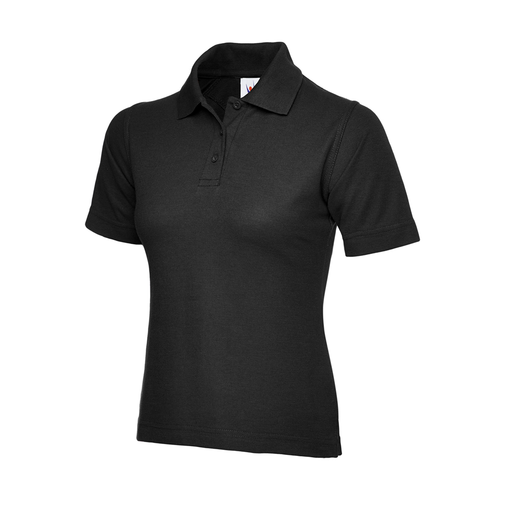 Uneek Women's UC106 Classic Poloshirt - Black - 8