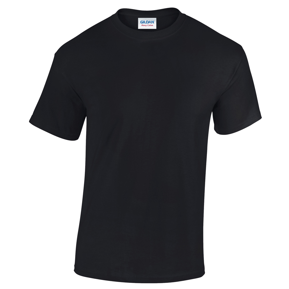 Gildan GD005 Heavy Cotton T-Shirt - Black - Small