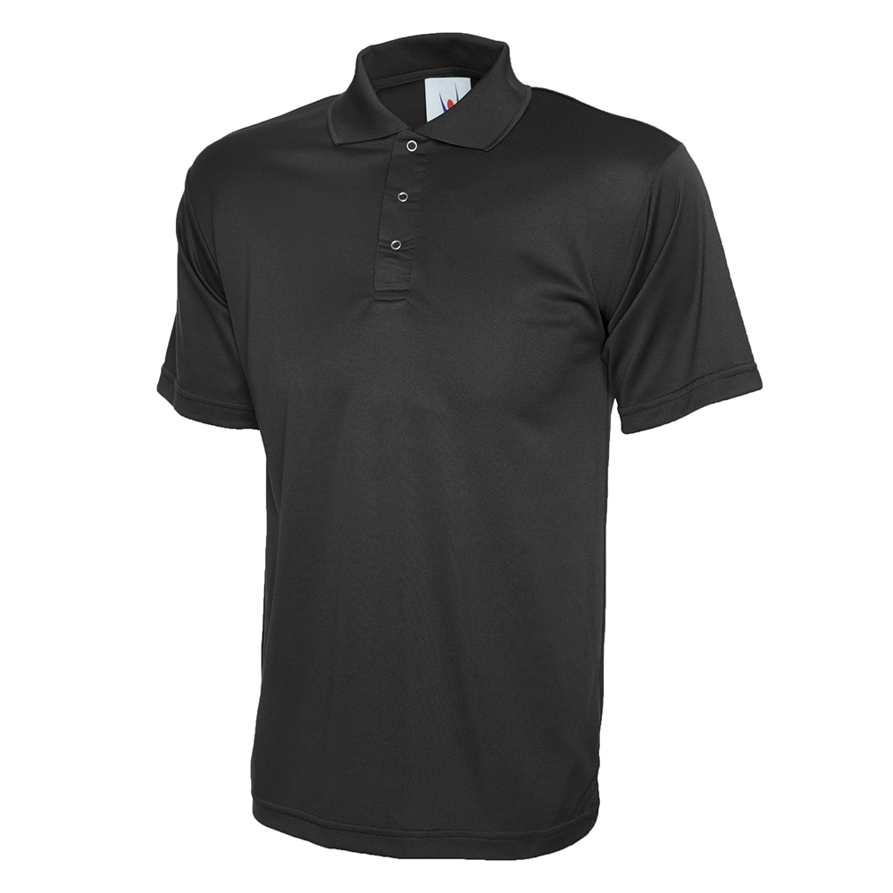 Uneek UC121 Processable Poloshirt - Black - Small