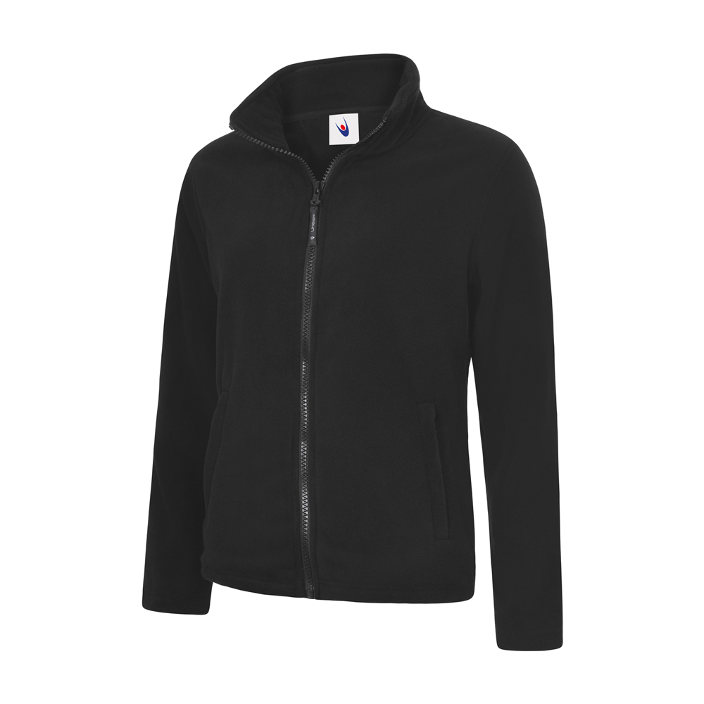 Uneek Women's UC608 Classic Zip Fleece Jacket - Black - 8