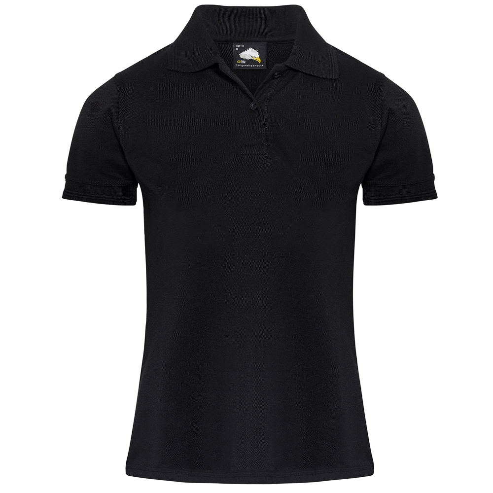 ORN Women's 1160 Wren Premium Poloshirt - Black - 08