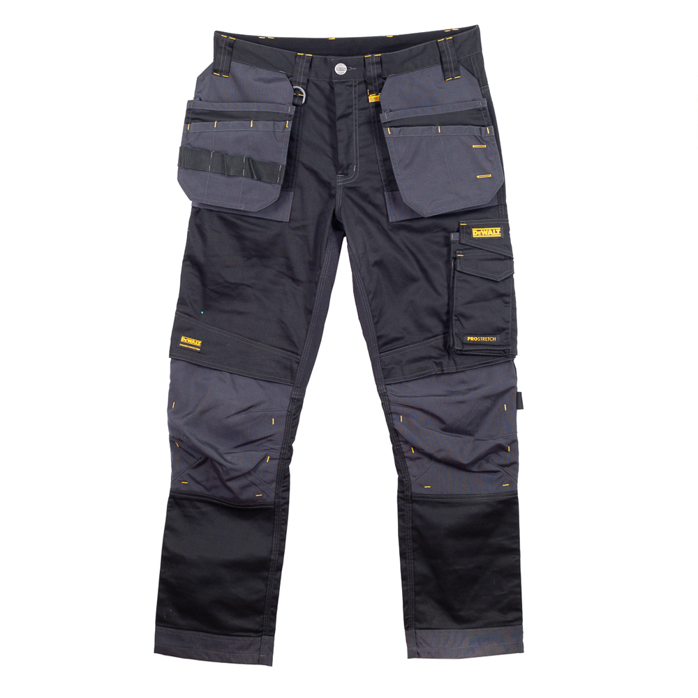 Dewalt Harrison Pro Stretch Trouser - Black/Grey - 30S