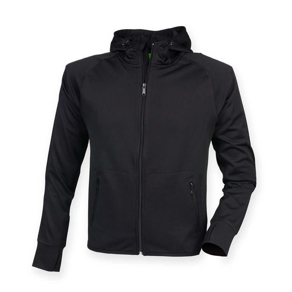 Tombo TL551 Women's Running Hoodie - Black - 08