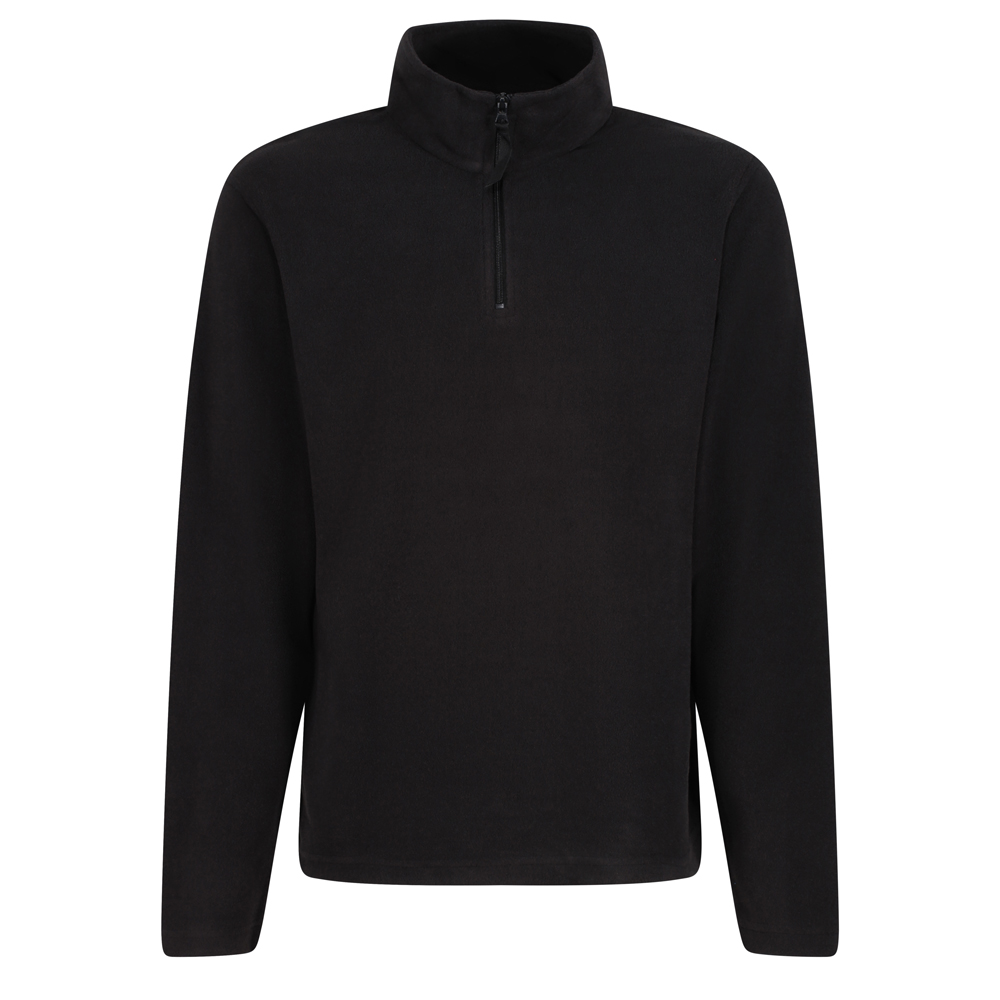 Regatta TRF549 Micro 1/4 Zip Neck Fleece - Black - Small