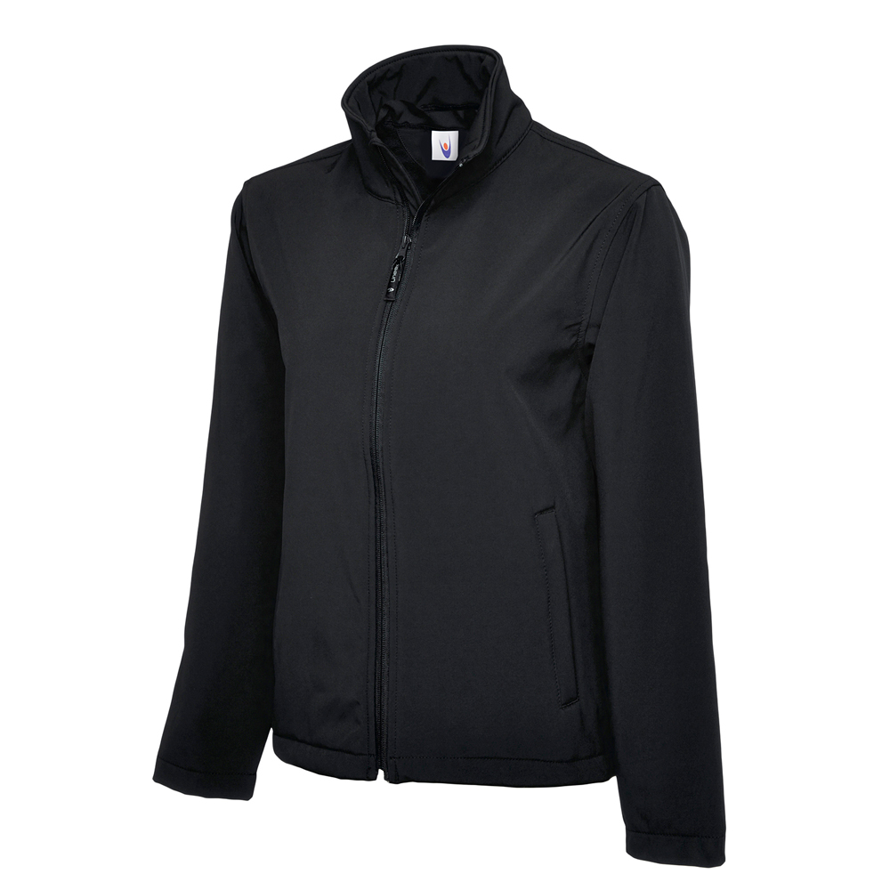 Uneek UC612 Classic Full Zip Softshell - Black - XS