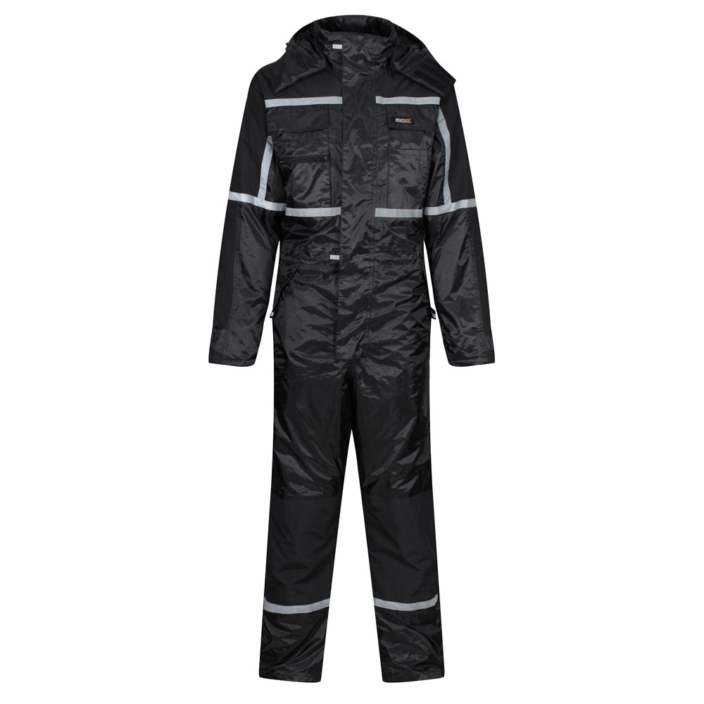 Regatta TRA225 Pro Waterproof Insulated Coverall - Black - XS