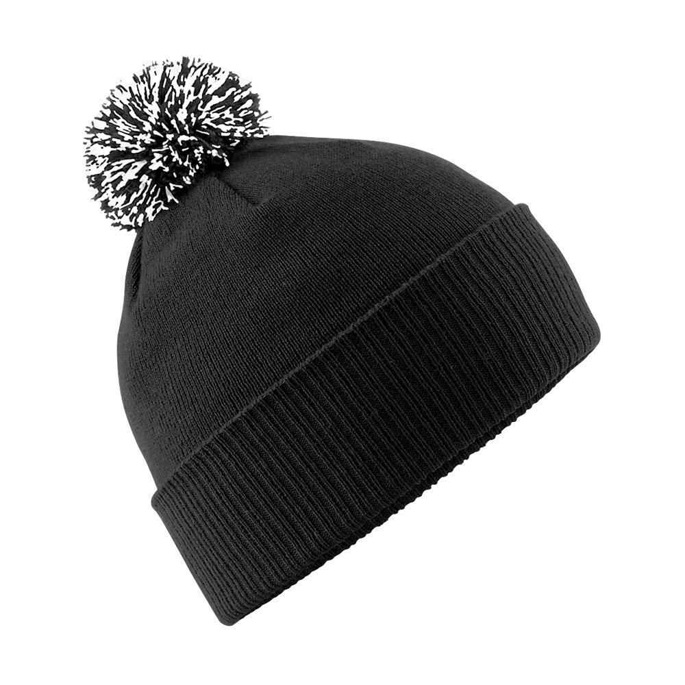 Beechfield BC450 Snowstar Beanie - Black/White