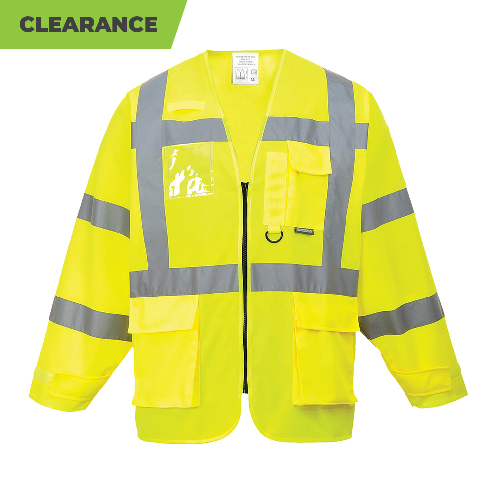 Portwest S475 - Hi-Vis Executive Jerkin - Hi Viz Yellow - Medium