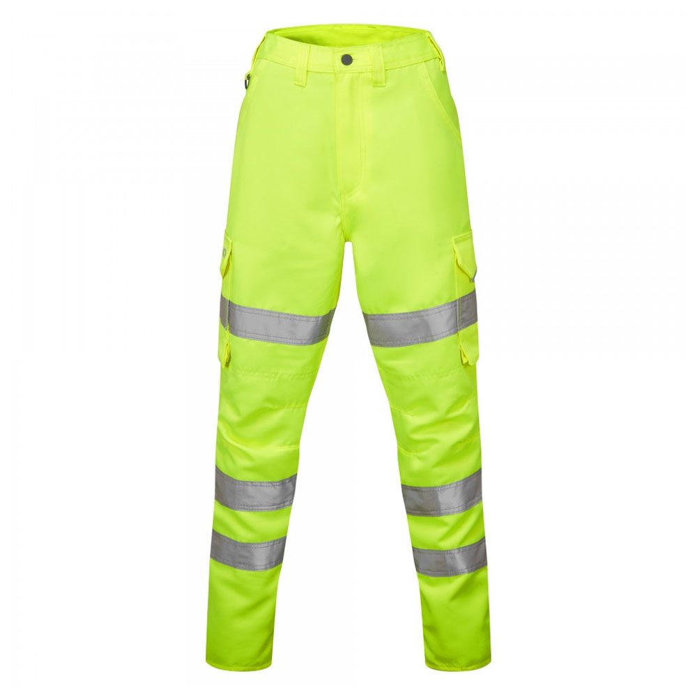 Leo CL01 Pennymoor Women's Cargo Trousers - Hi Viz Yellow - 08S