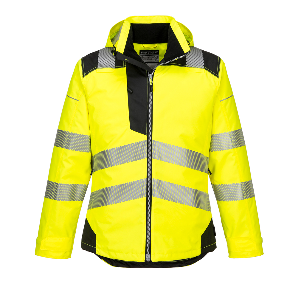 Portwest T400 Hi Viz Winter Coat - Hi Viz Yellow - XS