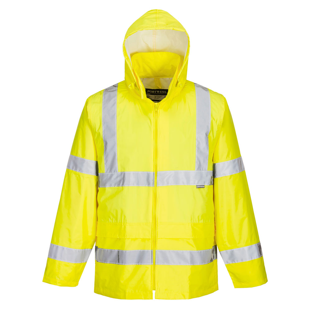 Portwest H440 Hi-Vis Rain Jacket - Hi Viz Yellow - XS