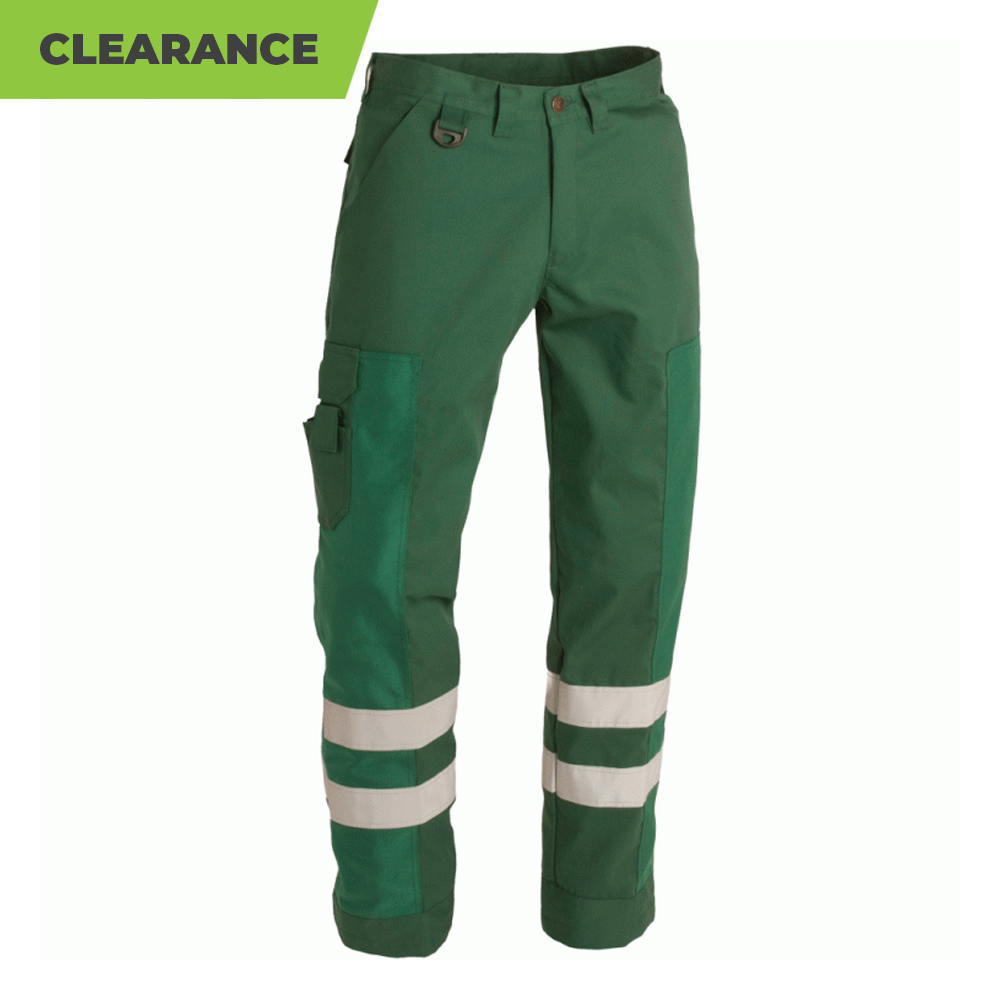 Progarm 3700 3M ScotchLite Cargo Safety Trousers - Green - 32R