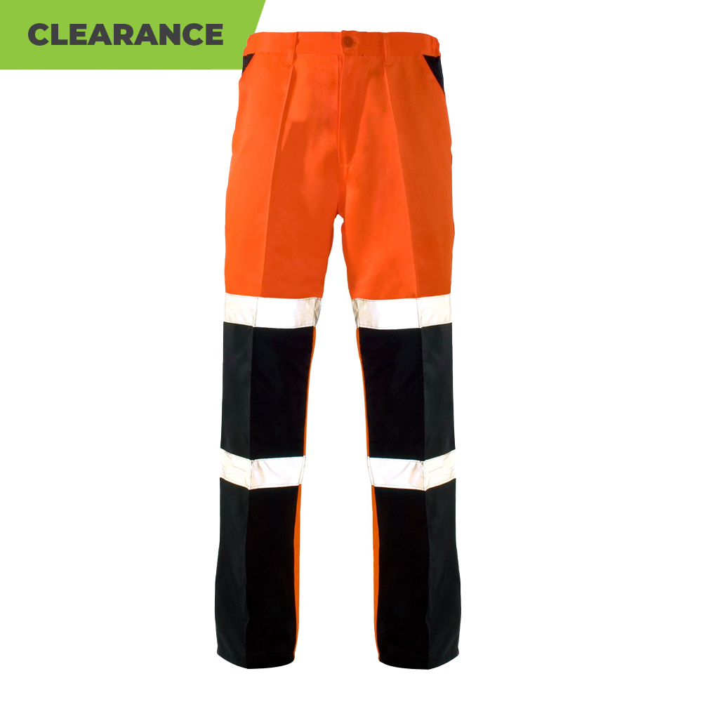 Supertouch H57 Orange Ballistic Trousers - Hi Viz Orange/Navy - 32R